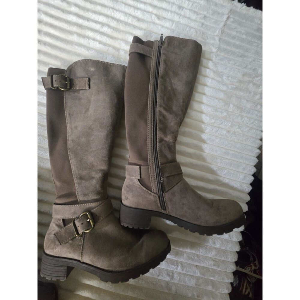 Sonoma beige knee boots size 6